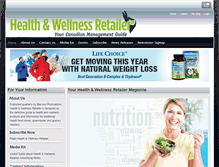 Tablet Screenshot of healthandwellnessretailer.com